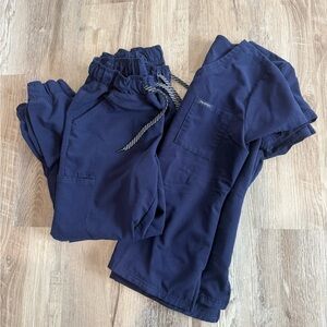Jaanuu Navy Blue Scrub Set